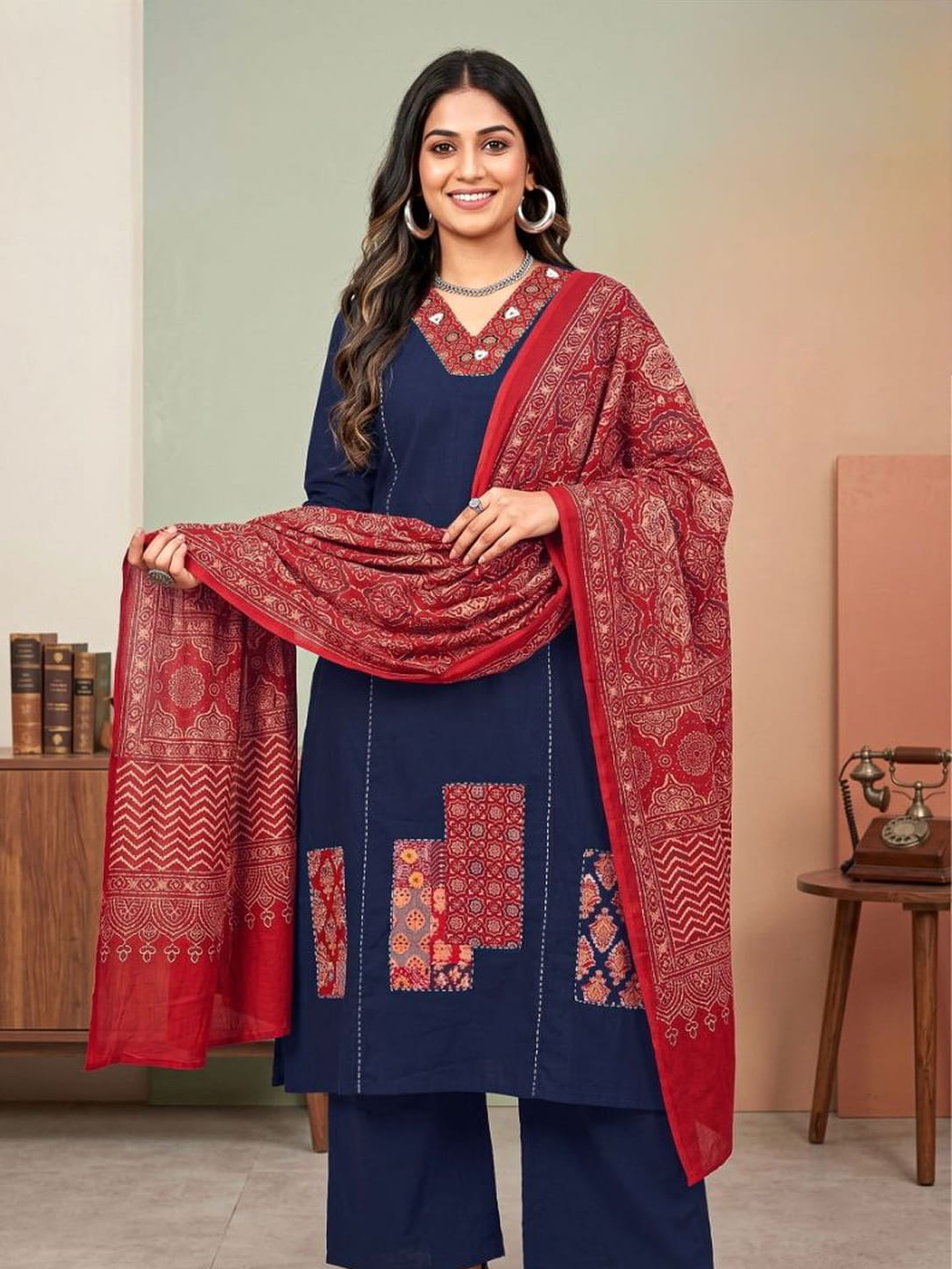 Ajrak 3 Piece Set