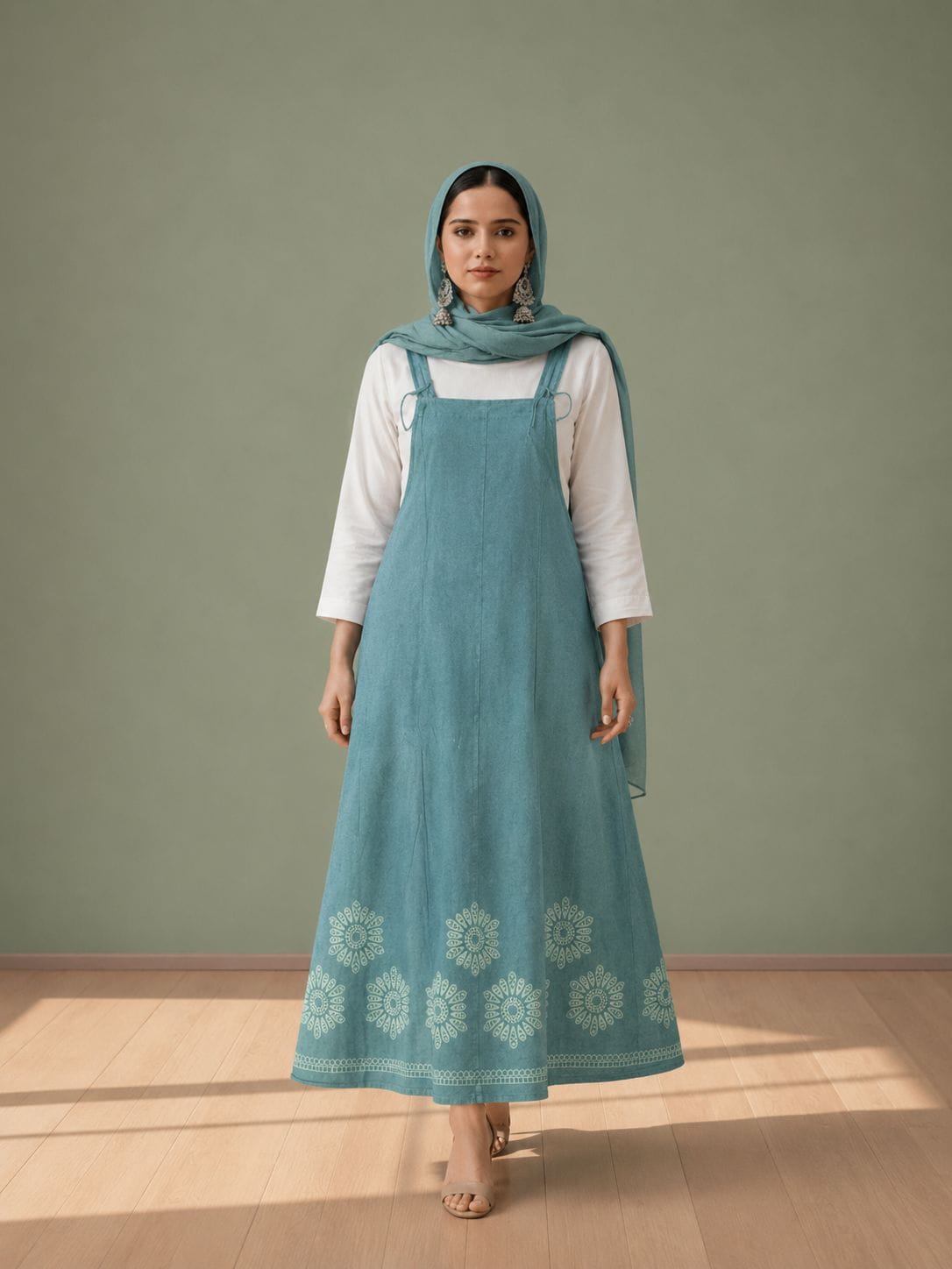 Denim Long Top